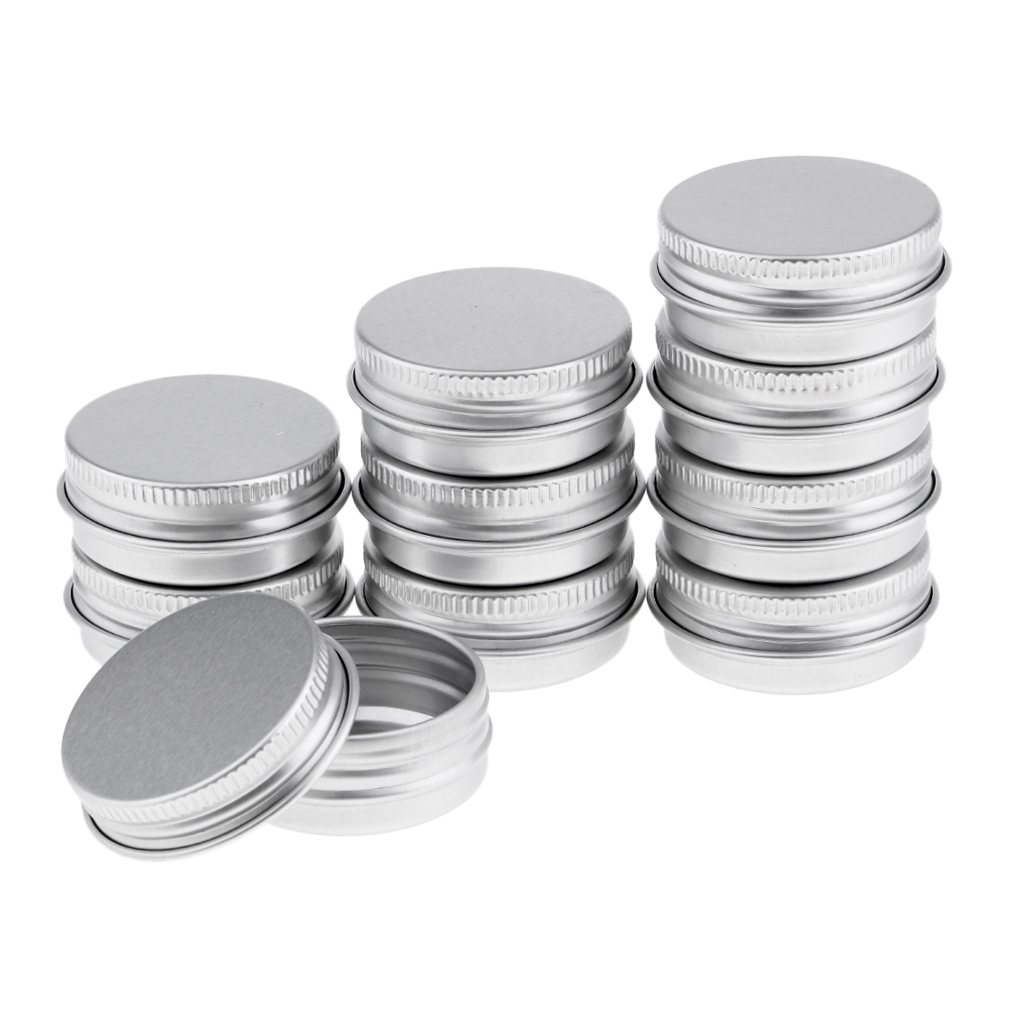 Tin Container Lid - Cosmetic Container with Lid 15ml Aluminum