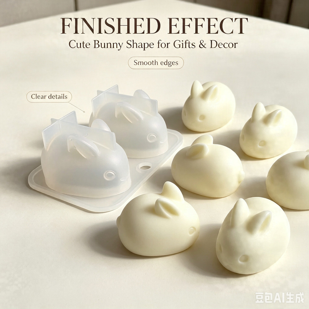 3D Mini Rabbit Silicone Mold F - Candle Making Tutorial ulasan dan harga