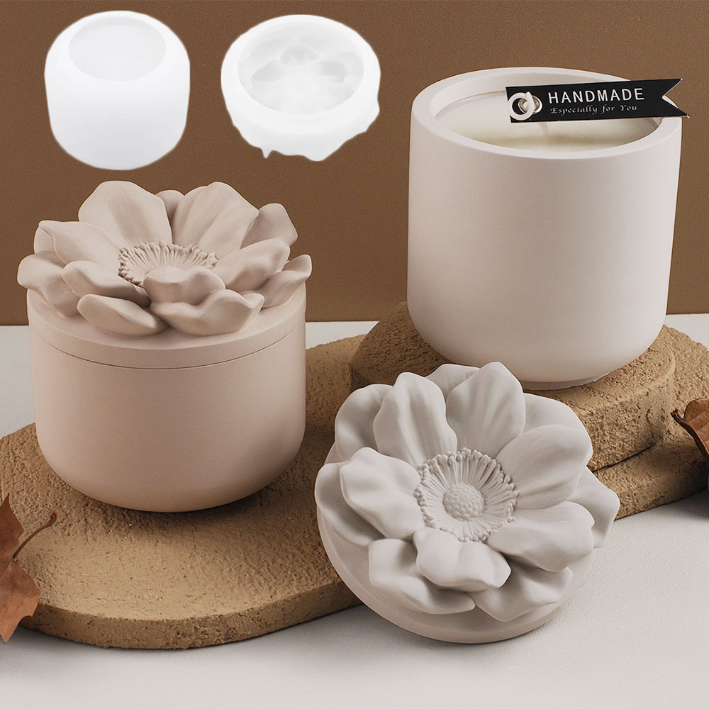 Sunflower Storage Box Silicone - Candle Making Jars With Lids ulasan dan harga