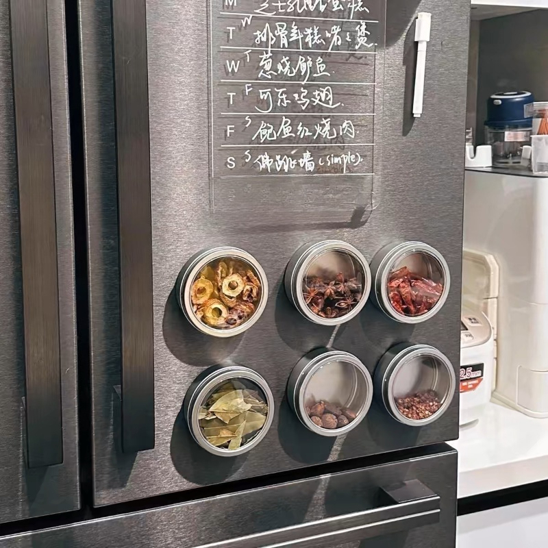 Magnetic Spice Tins with Clear - Tin Container Lid ulasan dan harga
