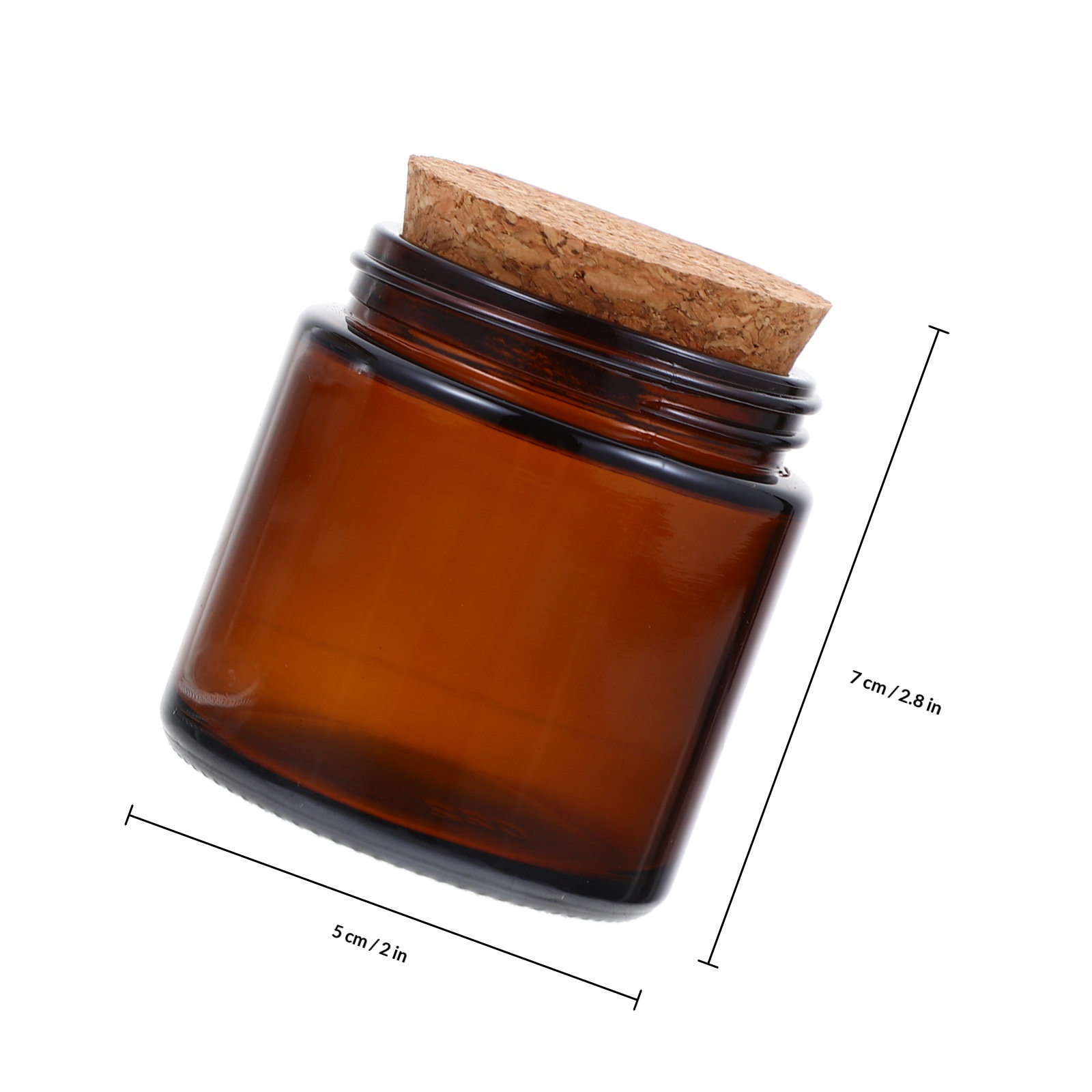 4Pcs Thick Glass Jar with Natu - Candle Making Jars With Lids ulasan dan harga