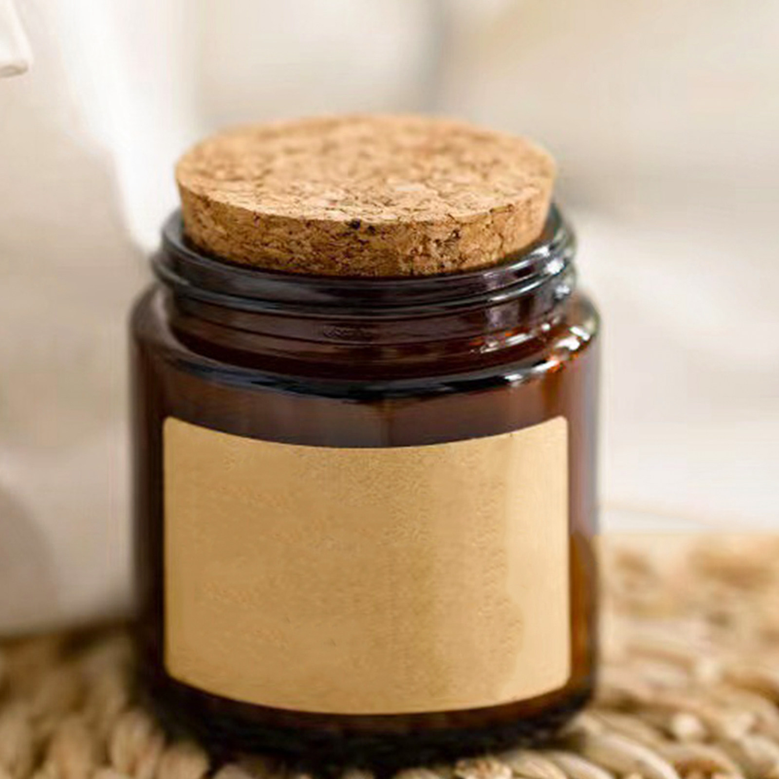 4Pcs Thick Glass Jar with Natu - Candle Making Jars With Lids ulasan dan harga