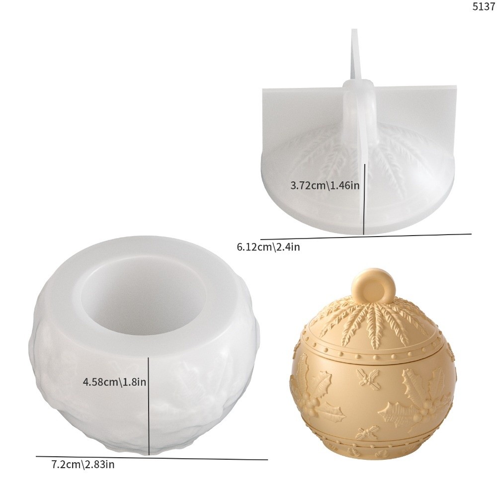 New Silicone Candle Jar Mold 3 - Candle Making Jars With Lids ulasan dan harga