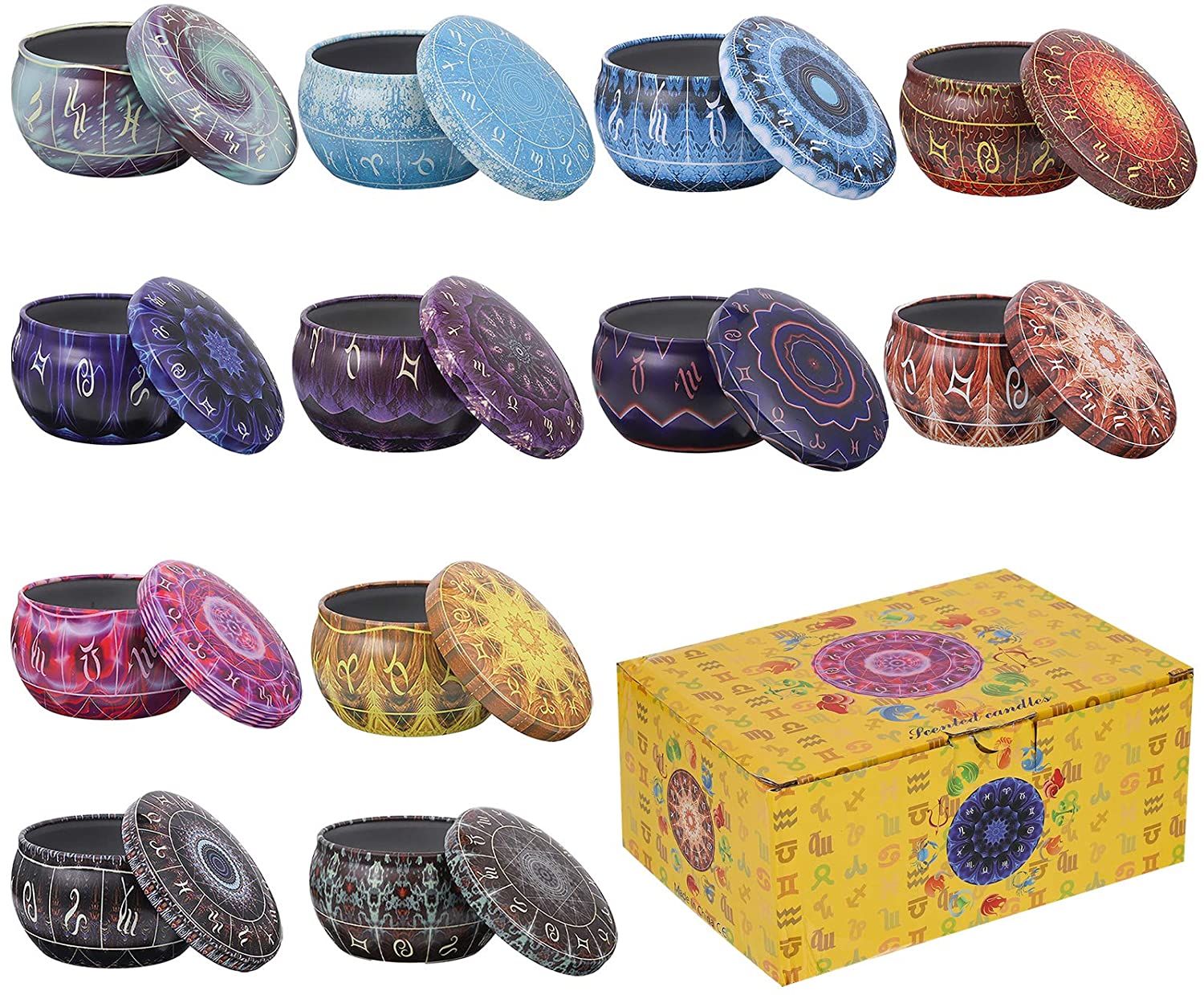12 pack Candle Tins Round Cand - Candle Making Jars With Lids ulasan dan harga