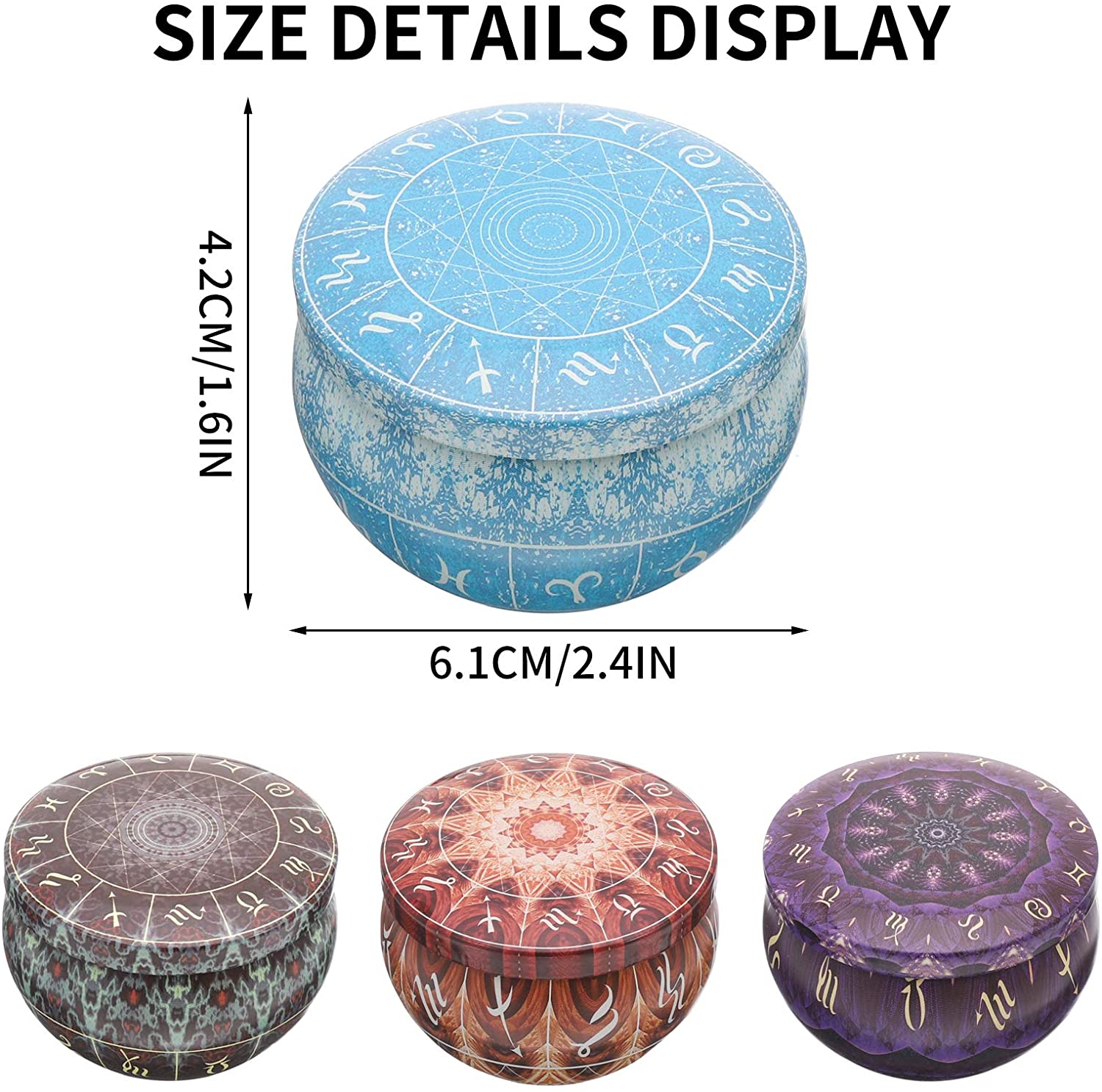 12 pack Candle Tins Round Cand - Candle Making Jars With Lids ulasan dan harga