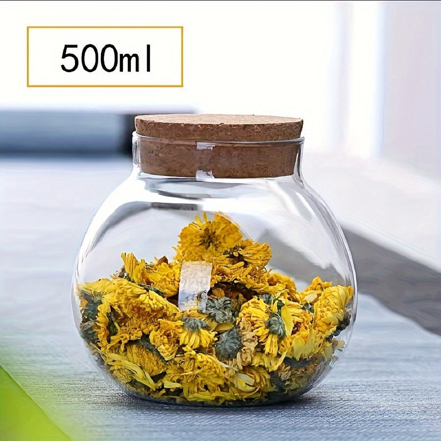 500ML Clear Glass Storage Cani - Candle Making Jars With Lids ulasan dan harga