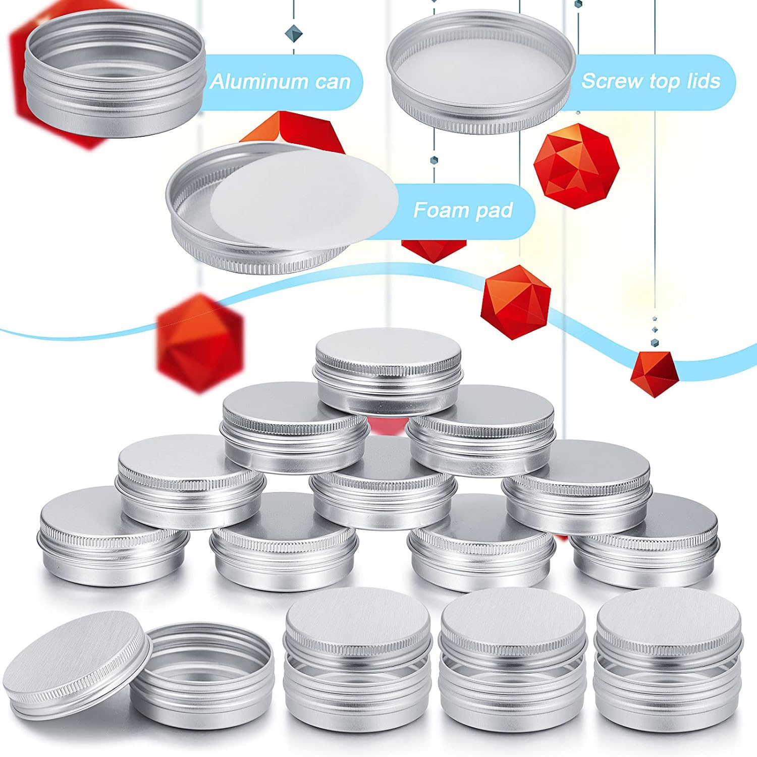 5-10pcs 5g - 100g Empty Alumin - Candle Making Jug ulasan dan harga