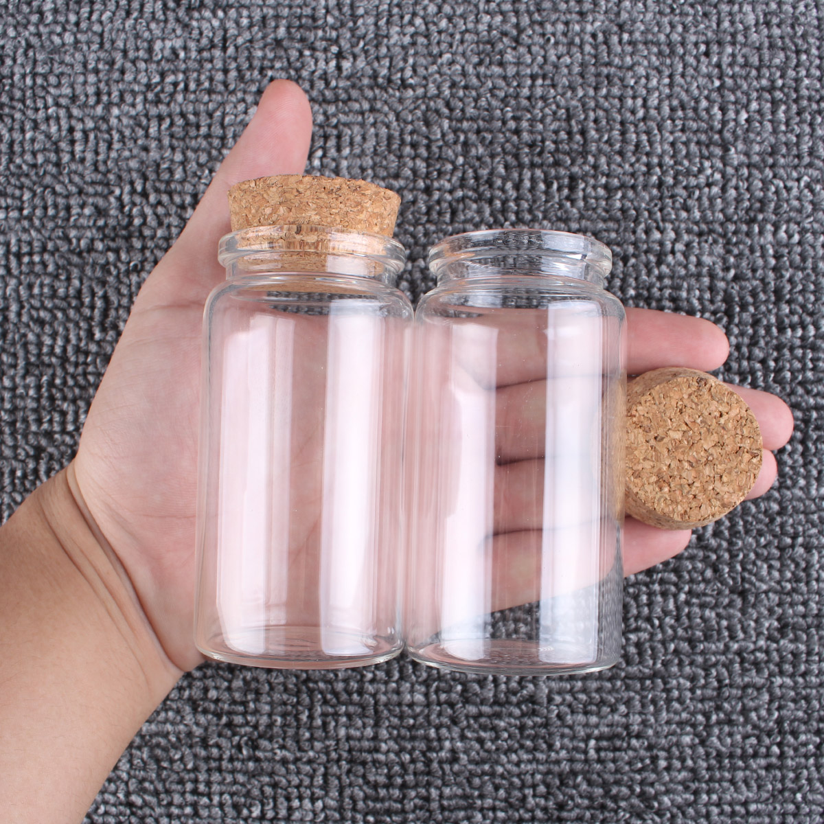 2pcs/lot 50ml 60ml 80ml 100ml  - Candle Making Jars With Lids ulasan dan harga