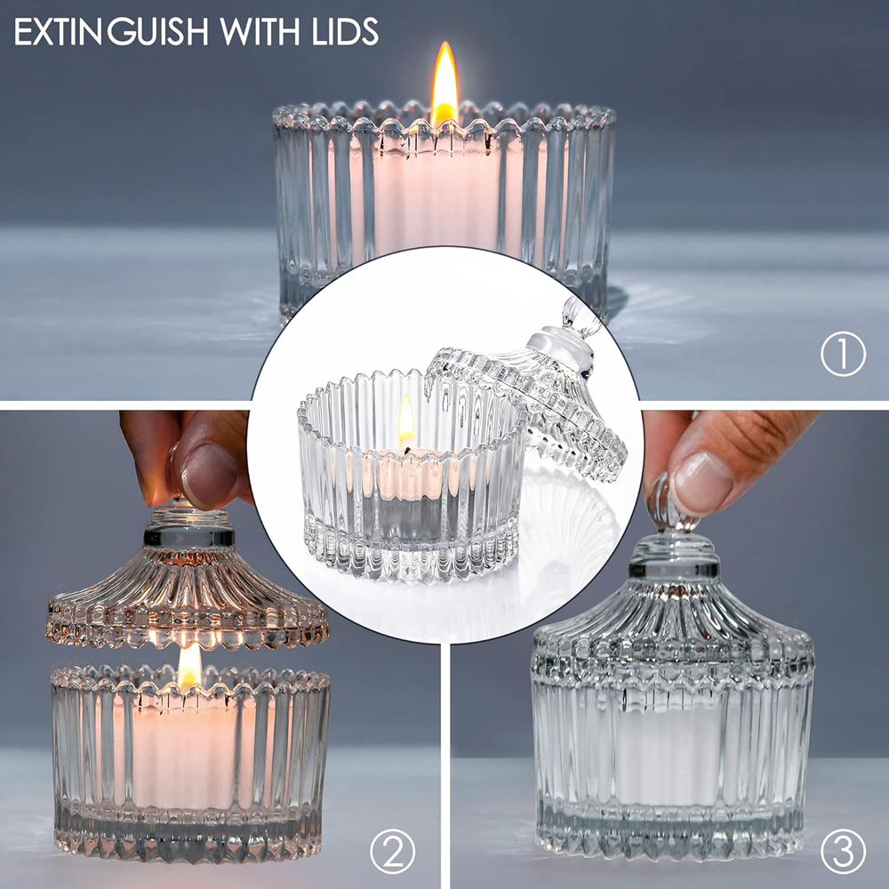 Votive Candle Holders with Lid - Candle Making Jars With Lids ulasan dan harga