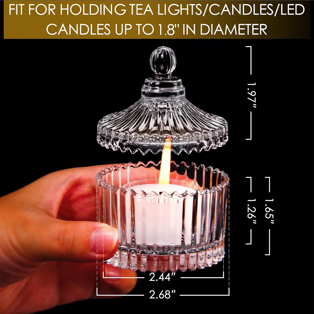 Votive Candle Holders with Lid - Candle Making Jars With Lids ulasan dan harga