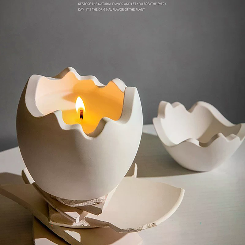 New Egg Shape Candle Jar Mold  - Candle Making Jars With Lids ulasan dan harga
