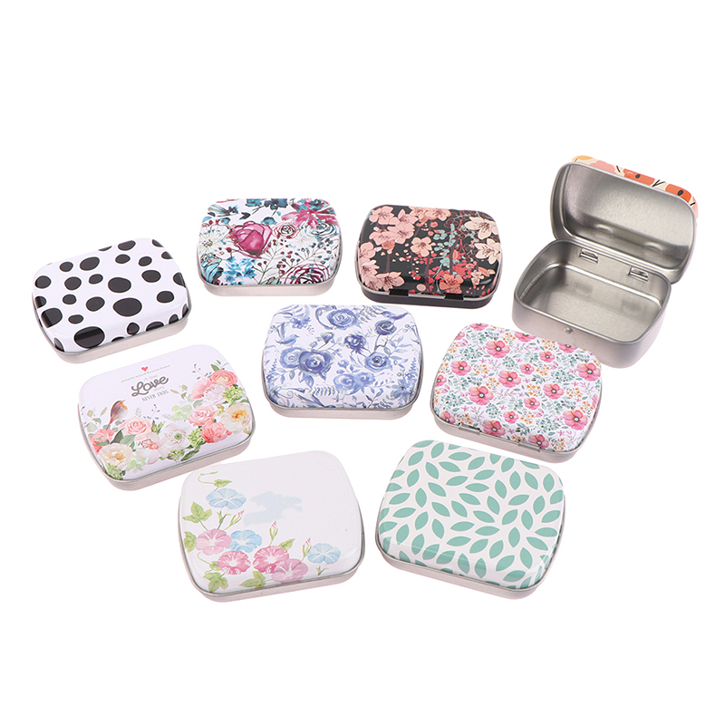 Mini Tin Box Metal Hinged with - Tin Container Lid ulasan dan harga