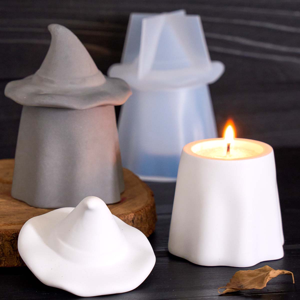 Ghost Wizard Candle Jar Silico - Candle Making Jars With Lids ulasan dan harga