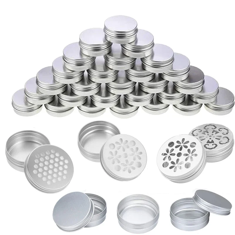 10Pcs Empty 5g-60g Round Alumi - Tin Container Lid ulasan dan harga