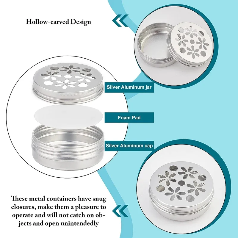 10Pcs Empty 5g-60g Round Alumi - Tin Container Lid ulasan dan harga